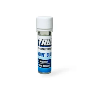 Truly7 7-Hydroxymitragynine Chewable Tablets Bangin' Blue Razz 50mg Per Tablet