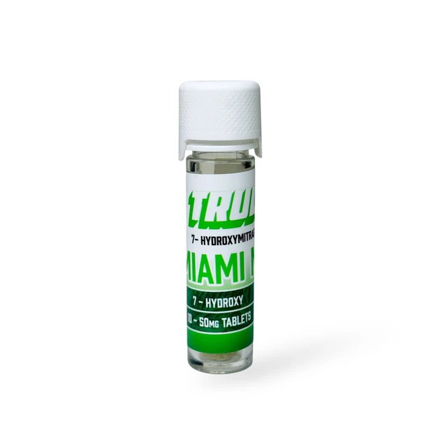 Truly7 7-Hydroxymitragynine Chewable Tablets Miami Mint 50mg Per Tablet